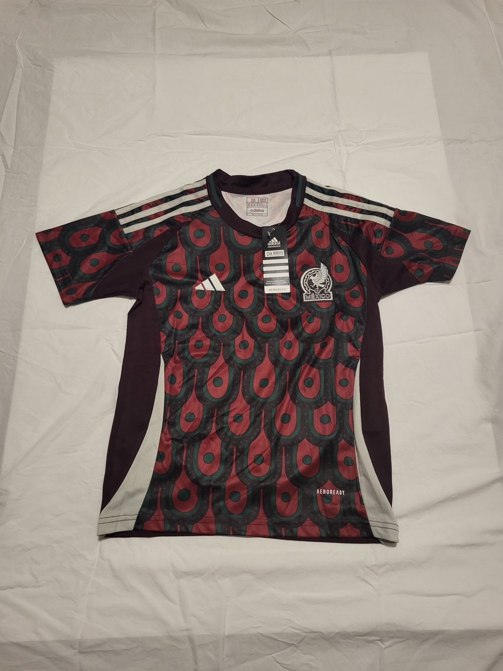 NWT Adidas Mexico National Team 2024 Home Soccer Jersey - Youth Size 20 (Small)